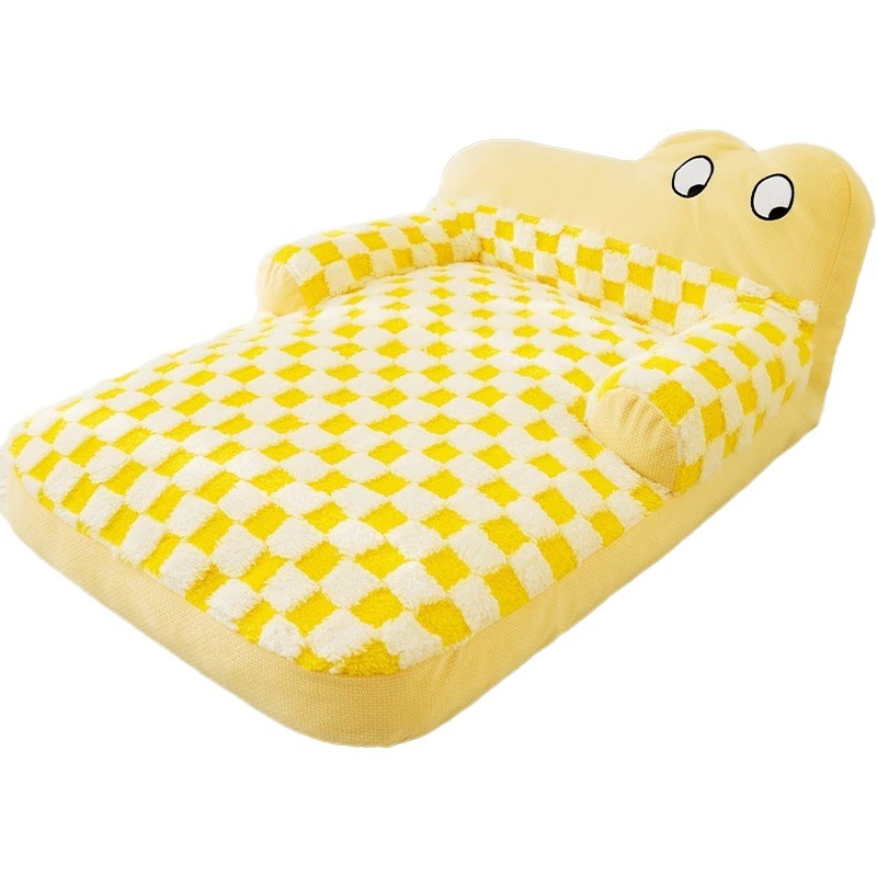 Mascota de otoño e invierno dopamina perrera caliente extraíble lavable cama del perro sofá estera de invierno estera de dormir cuatro estaciones nido de gato