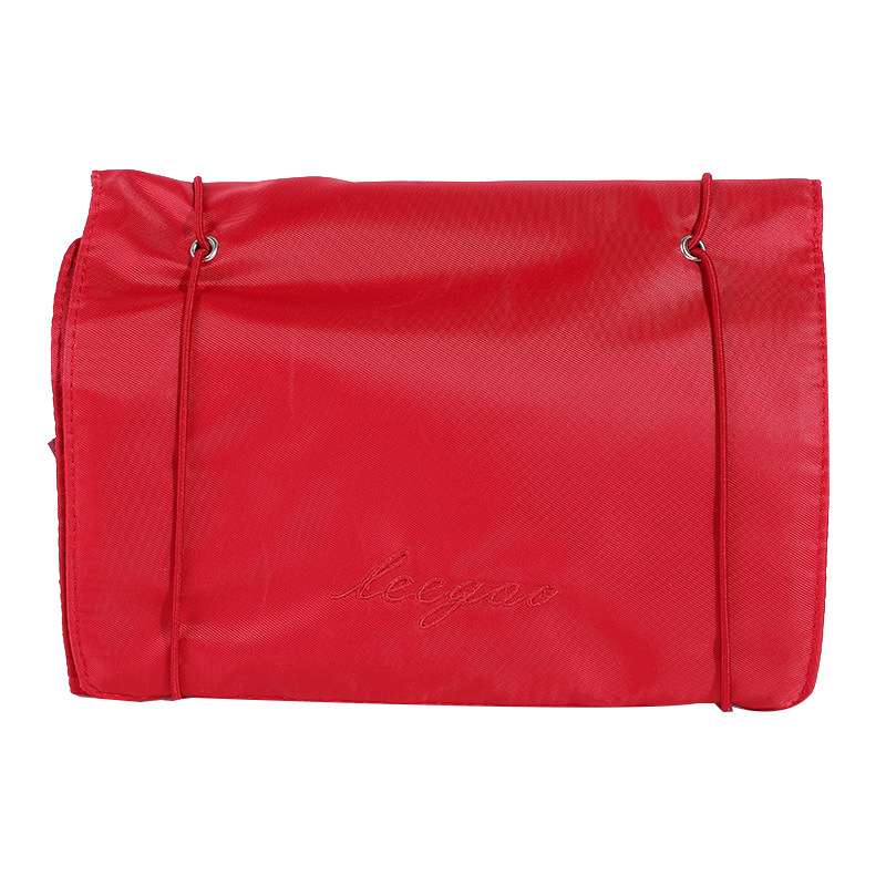 Neceser de malla de poliéster, gran capacidad, bolsa de cosméticos plegable cuatro en uno desmontable, bolsa de almacenamiento para cosméticos y artículos de tocador