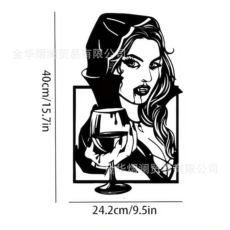 クロスボーダー鉄のシルエットヨーロッパスタイルの鉄絵画工芸品吊り下げ金属壁装飾絵画現代アート壁装飾|undefined