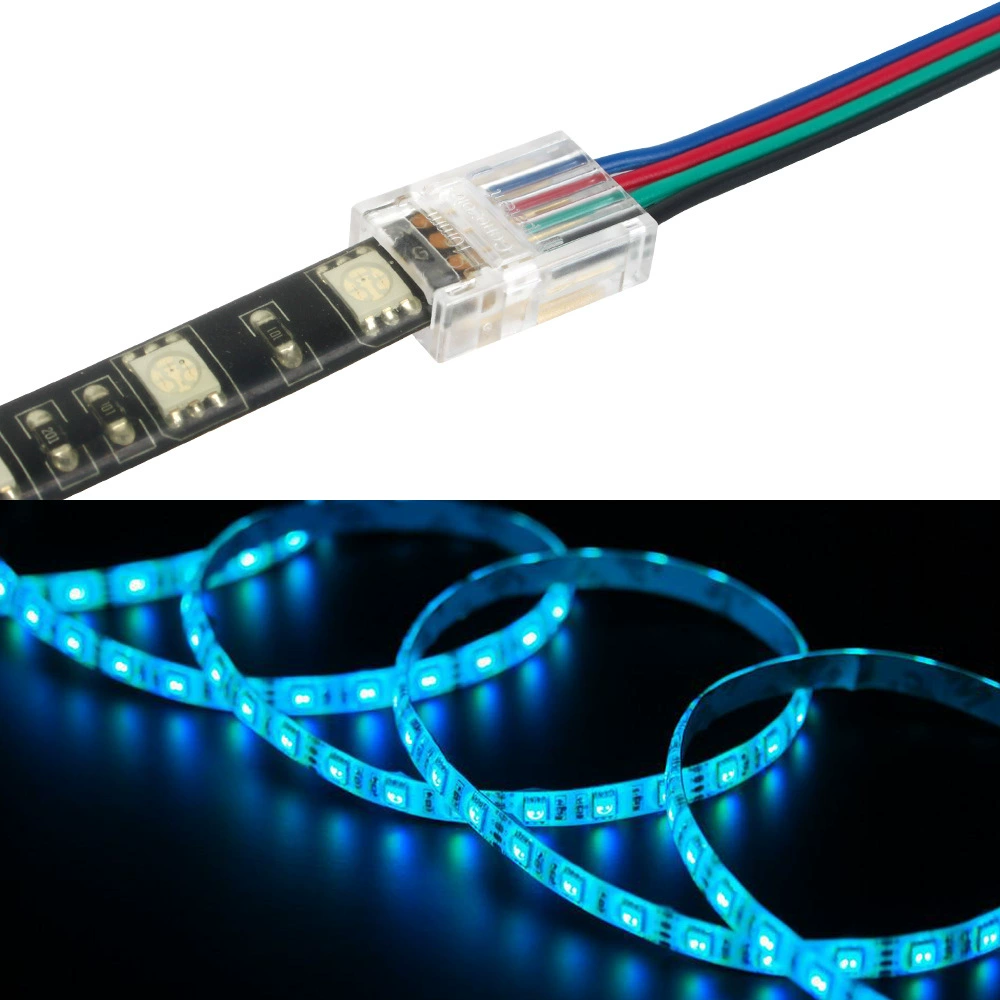 Мягкий светодиодный свет с хрустальной пряжкой 8 мм 4Pin 2835RGB красочная световая полоса без сварки стык 120 ламп