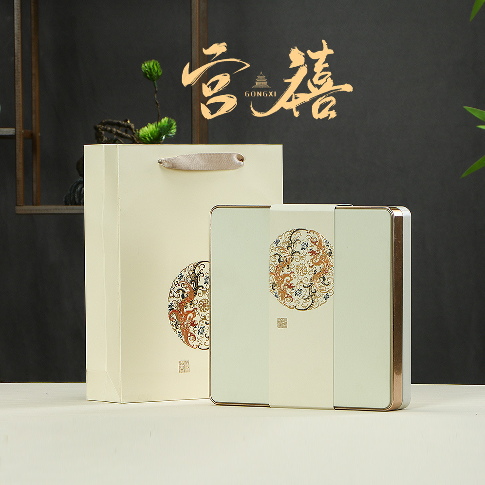 新款茶饼礼盒散茶白茶普洱茶单饼礼品包装马口铁金属茶叶包装批发