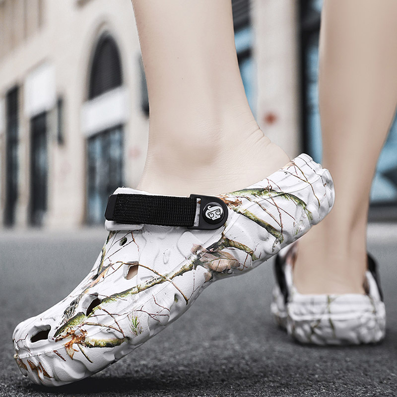 Baotou zapatillas transfronterizas de tamaño grande para hombres de verano zapatos de agujero ligeros para el exterior zapatillas de moda para usar zapatos de playa