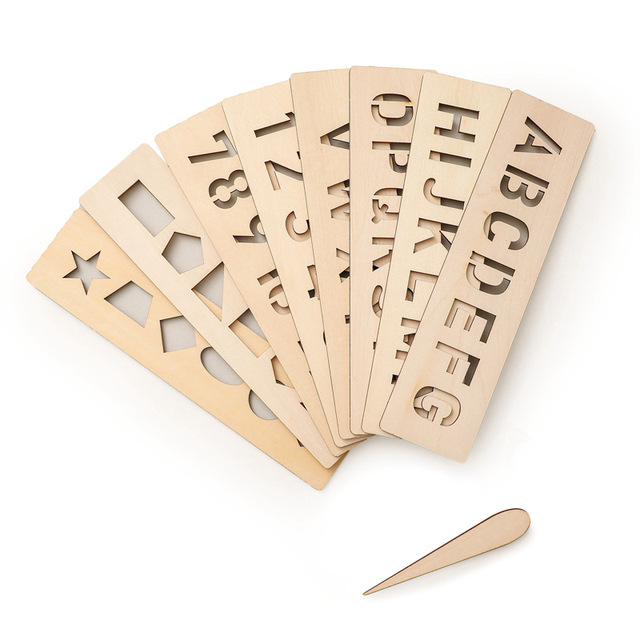新款儿童早期学习字母数字练习板儿童木制早期教育玩具书写练习板详情16