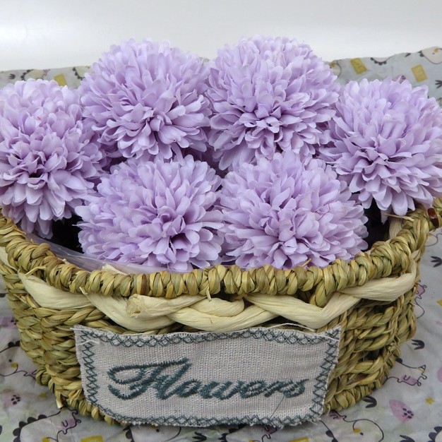 Pantalla fotográfica simulación bola pequeña cabeza de crisantemo colocación en casa ping pong crisantemo flor falsa decoración de auditorio de bodas accesorios de fotografía flor falsa