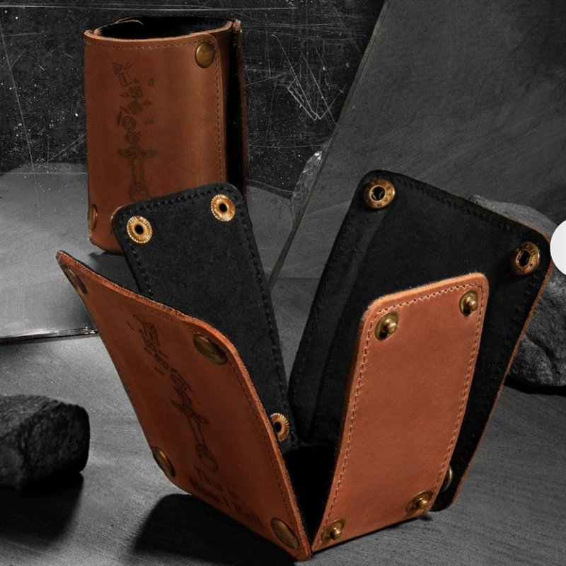 Кожаная чашка для костей Дракон и подземелье lederaccessoire лоток для костей Dnd 5e мешок для костей