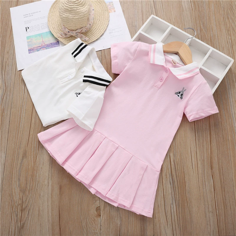 Платье для девочек, новинка 2023 года, летняя стильная детская юбка, летнее платье интернет-знаменитостей для маленьких девочек, повседневная модная юбка для маленьких девочек