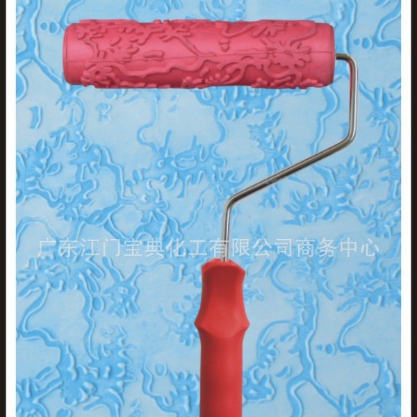 千种滚筒花型工厂墙艺漆滚花工具艺术漆装饰机料盒压花漆源头批发