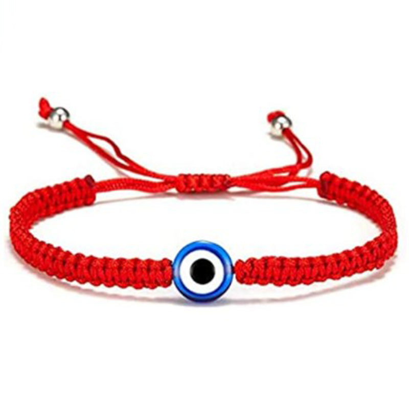 Simple Style Devilu0027S Eye Palm Glass rope Unisex Bracelets
