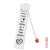 SQD015 Bookmark double -sided drawing silver