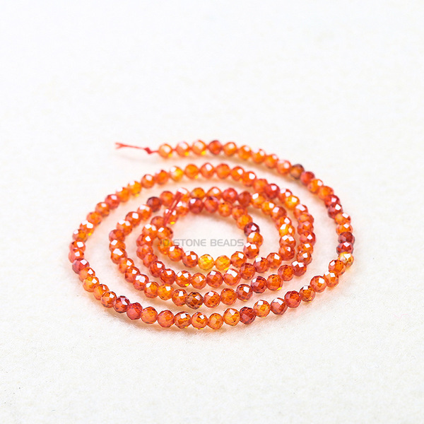 round beads with zircon