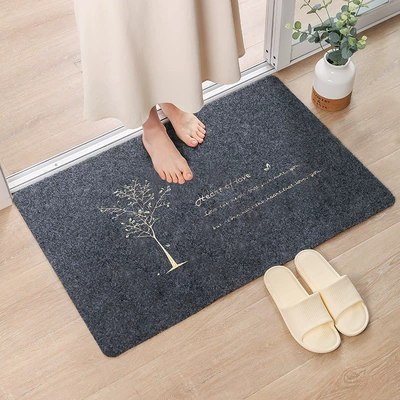 Room Carpet — Avtomobil döşəmə paspasları - embroidered-grey-fortune-tree-40cm60cm
