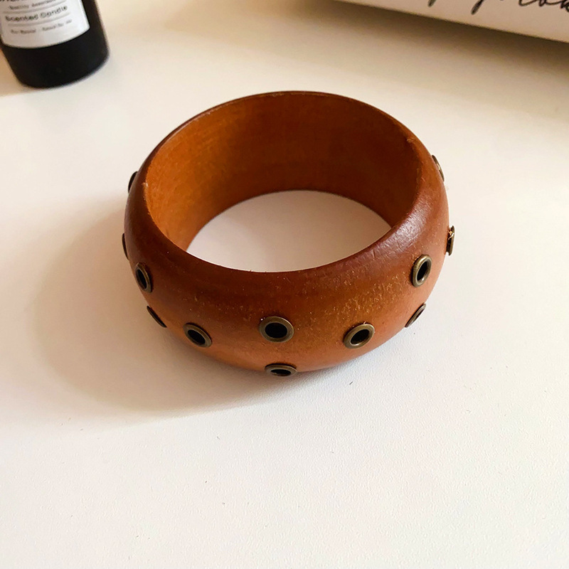 新しい中国風の文学的で芸術的な新鮮な木の質感のブレスレット、レトロなファッション、多用途のブレスレット、気質のブレスレット、ニッチなデザイン|undefined