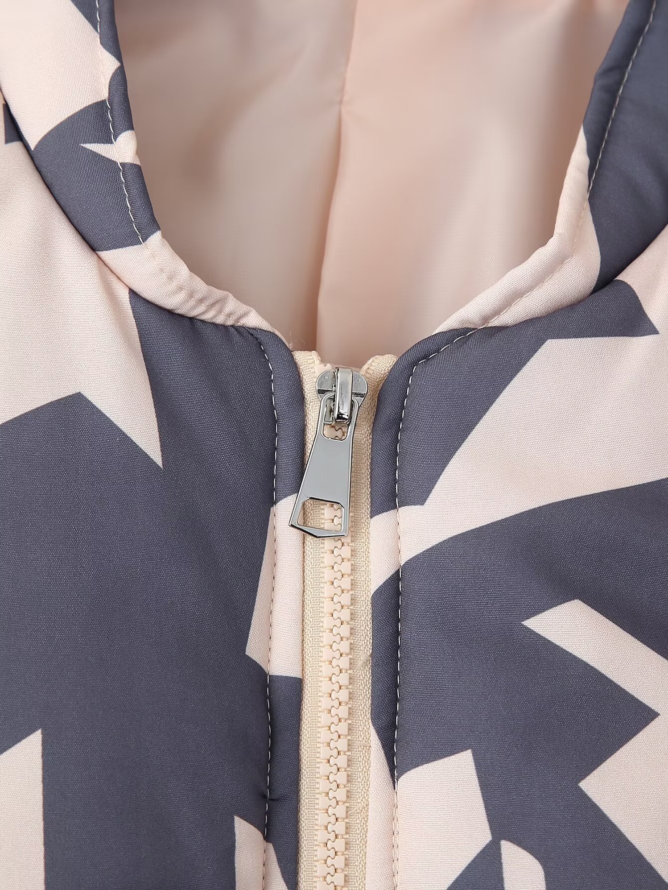 Giacca in cotone con cerniera stampata, nuova moda da strada, autunno/inverno 2024 da donna_voghion.com