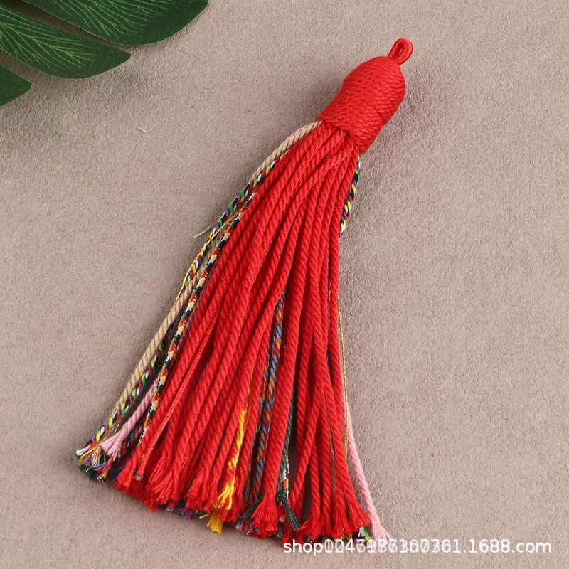 Woven pendant handmade with tassels