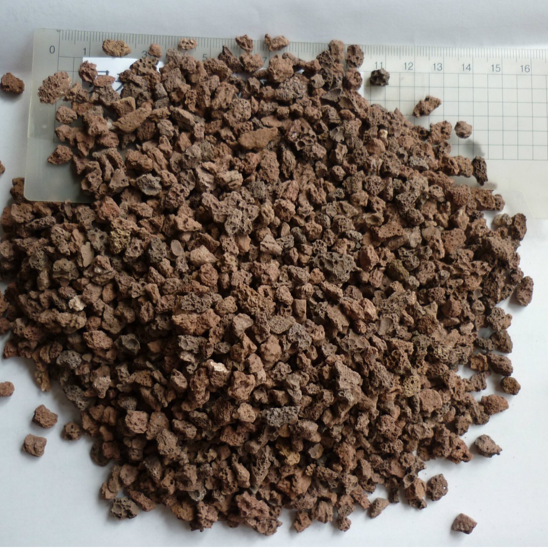 大量供应小颗粒红色 黑色 灰白色火山石3-6MM  6-10MM