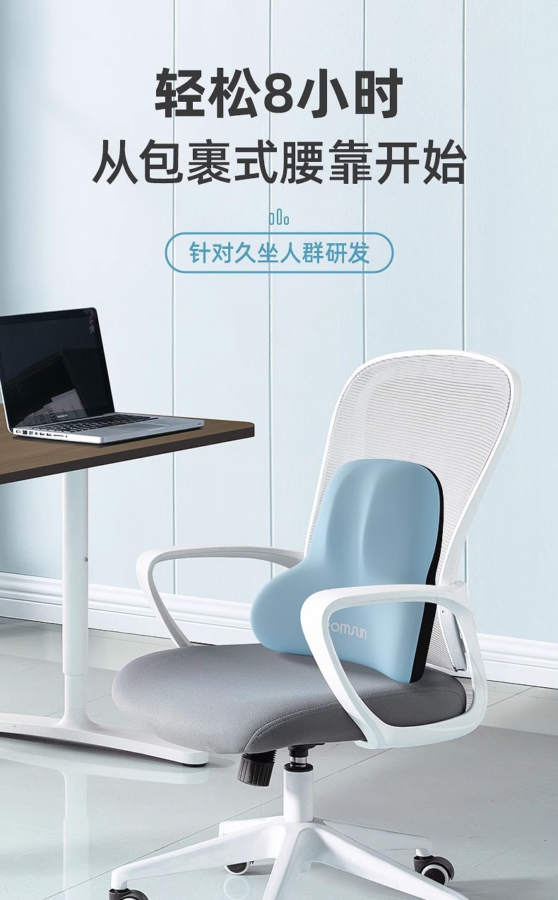 Zhebao Lumbar Pillow Cushion Seat Lumbar Support Workstation Sedentary Waist Support Back Cushion