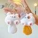 Cute Squeaking Kitty Tuan Tuan Long Tail Cat Keychain Doll Grasping Machine Doll Doll Bag Pendant Gift