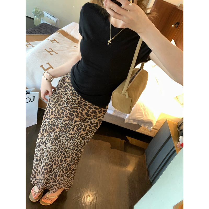 Đầm ôm body nữ dáng ngắn gợi cảm mùa xuân hè — Áo dài Leopard, Váy ngắn Leopard, Tây Tạng Wave Dot Maxi Dress, Váy ngắn Tây Tạng chi tiết 7