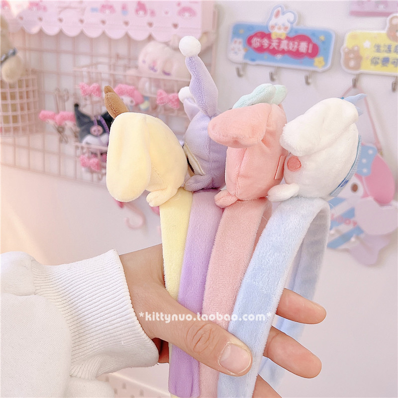 Muñeca de dibujos animados felpa diadema coolomi lindo lavado de cara diadema pelo presionando Sanrio perezoso lavado de cara accesorios para el cabello