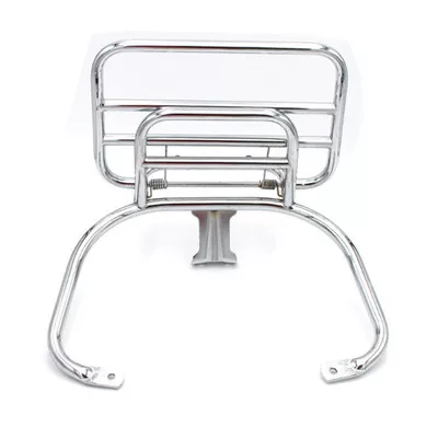 Motorcycle tail, Spring 150 rear rack - gts-gtv-folding-shelf-silverbackless-model-high-quality-compatible-with-original-rear-guardrails