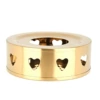 Heart -shaped golden color