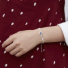 Silver trend universal fashionable silver bracelet, suitable for import, wholesale