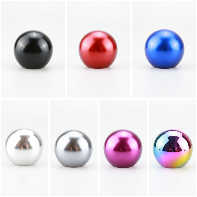 Cross-Border Car Modification Parts Manual Transmission Aluminum Alloy Gear Shift Knob 5-Speed-6-Speed Gear Shift Head 7 Colors M8/10/12