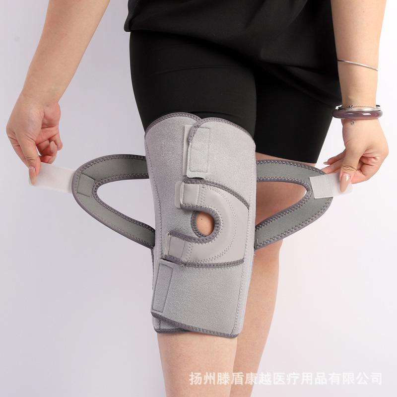 スポーツ傷害用の長いライクラ膝パッド、男性用膝、女性用膝蓋骨ベルト、ランニング用の緊張関節保護具、卸売|undefined