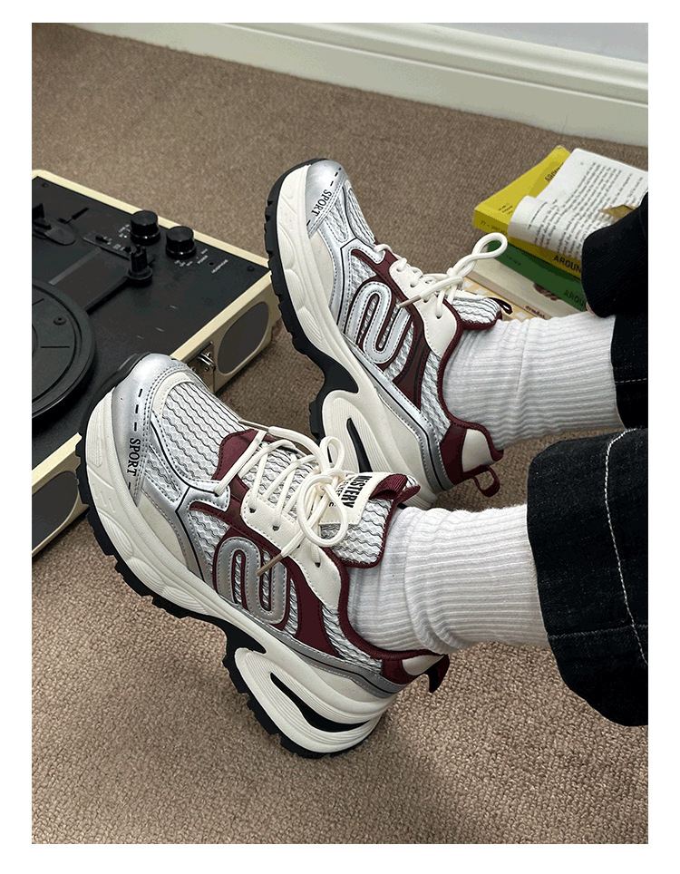 Women's Thick Soled Casual Sports Shoes Versatile Platform Style_voghion.com