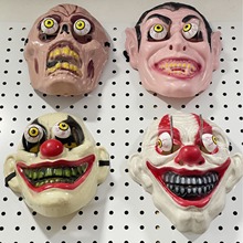 新款 跳跳眼恐怖小丑面具 弹簧眼珠万圣节舞会恐怖惊魂面具