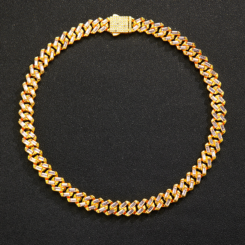 Fashion Geometric Alloy Inlay Rhinestones Unisex Sweater Chain 1 Piece