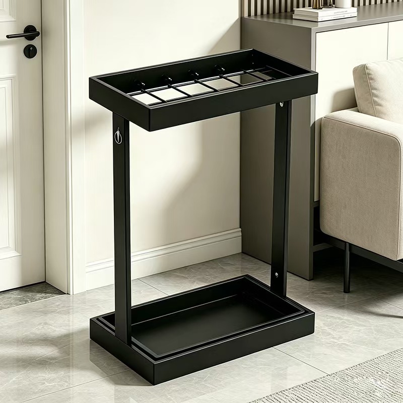 Umbrella Storage Rack for Drying Umbrellas, Multifunctional Household Drying Tool, Metal Rain Gear Floor-Standing Stand