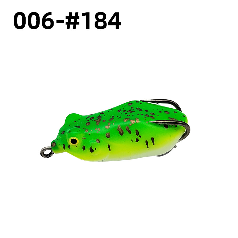 Doble gancho trueno rana trueno cebo fuerte pesca de agua dulce pescado negro lua cebo falso biónico rana cebo suave trueno rana cebo falso 6cm13.5g