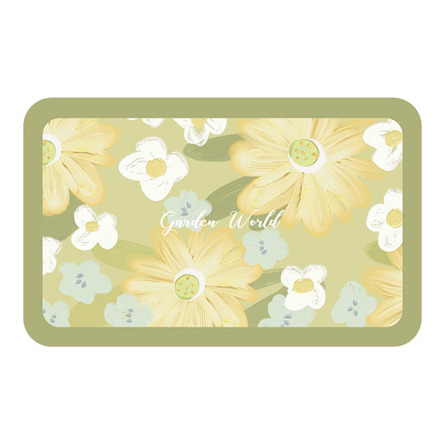 Kitchen countertop drain mat, bowl and plate drying mat, wine tea table, absorbent cup mat, fresh air, no-wash insulation mat