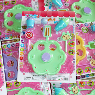Children's toys candy suit play house simulation kitchen dining car ice cream stall toy ring 2 yuan wholesale