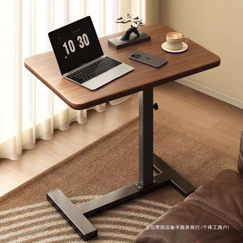 Movable Bedside Table, Adjustable Computer Desk, Bedroom Home Student Study Desk, Solid Wood Side Table, Small Office Desk