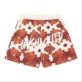 夏季宽松透气美式男生潮牌篮球四分裤健身运动短裤速干扎染花短裤