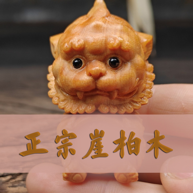 本物のシダーウッドの装飾品、手彫りの貔貅木彫り工芸品、マホガニー動物の天然作品、文具工芸品|undefined