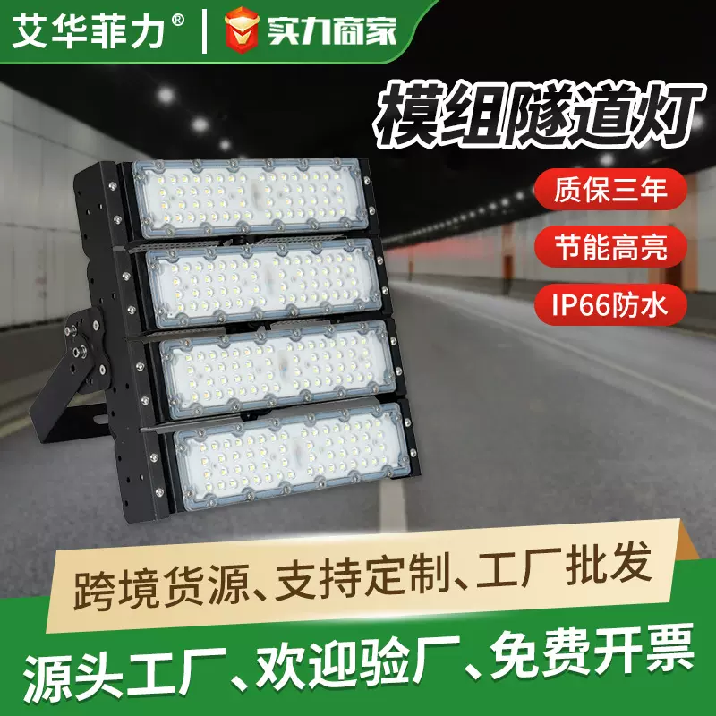 LED隧道专用灯 室外防水高杆广场工地投射工程款高亮模组投光灯