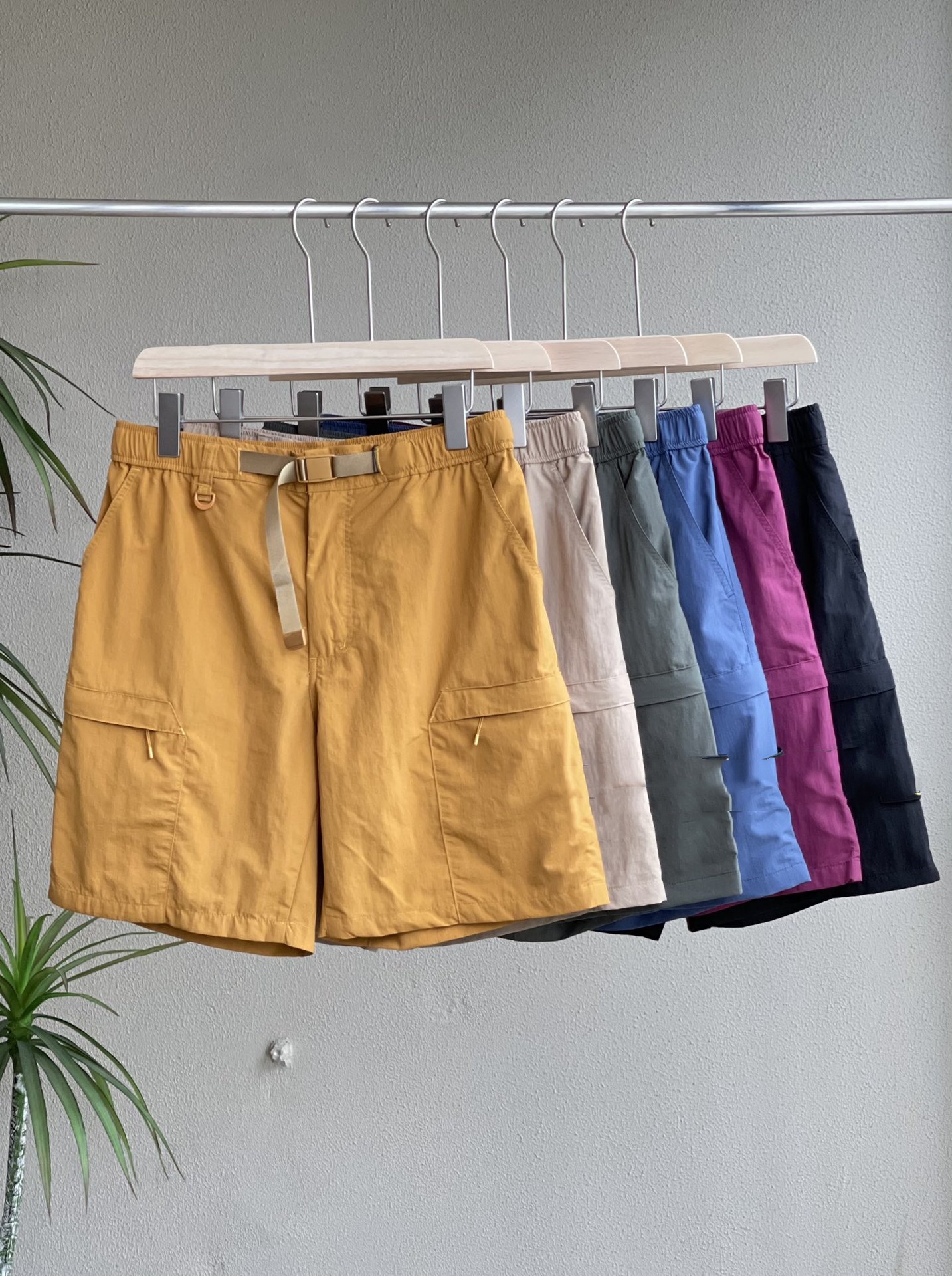 24SS 53008 Quick Drying Metal Nylon Shorts Quick Drying Metal Nylon Shorts