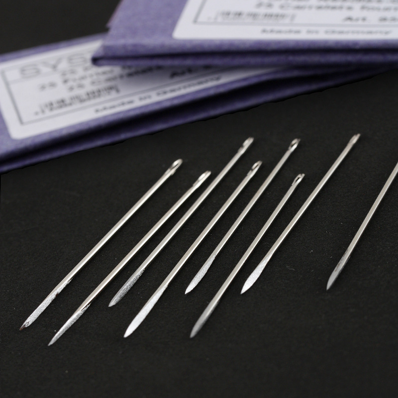 三棱针 皮革尖头针 德国S+U 手缝针三角针非圆头针 貂皮皮草用针