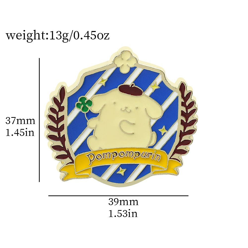 Venta caliente cien Sanrio serie de metal broche de dibujos animados coolomi Yugui perro KT gato todo-fósforo de moda insignia