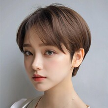 假发女短发夏天薄款减龄全头套式光头化疗波波头自然仿真假发套