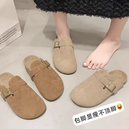 Birkenstock Women's Thick-Soled, Closed-Toe Half Slippers for Autumn/Winter Outdoor Wear – Easy Slip-On Loafers