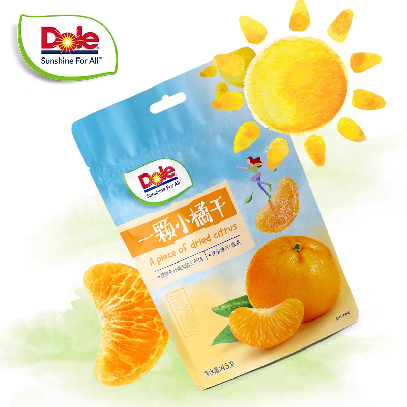 Dole/都乐果干一颗小橘干45g*3袋蜜饯水果干解馋小零食休闲食品