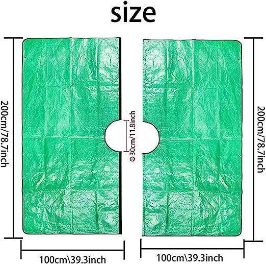 Cross-border Hot Sale Garden Leaves Waterproof Landscape Storage Blanket Leaves Collection Blanket Green Garden Outdoor Leaves Blanket