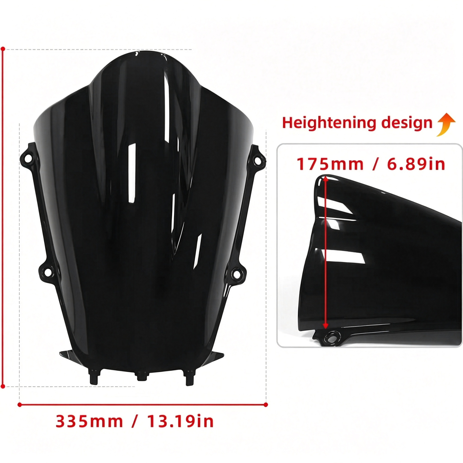 Suitable for Yamaha RYZF-R9 2025-2026 windshield, windscreen, front windshield, fairing