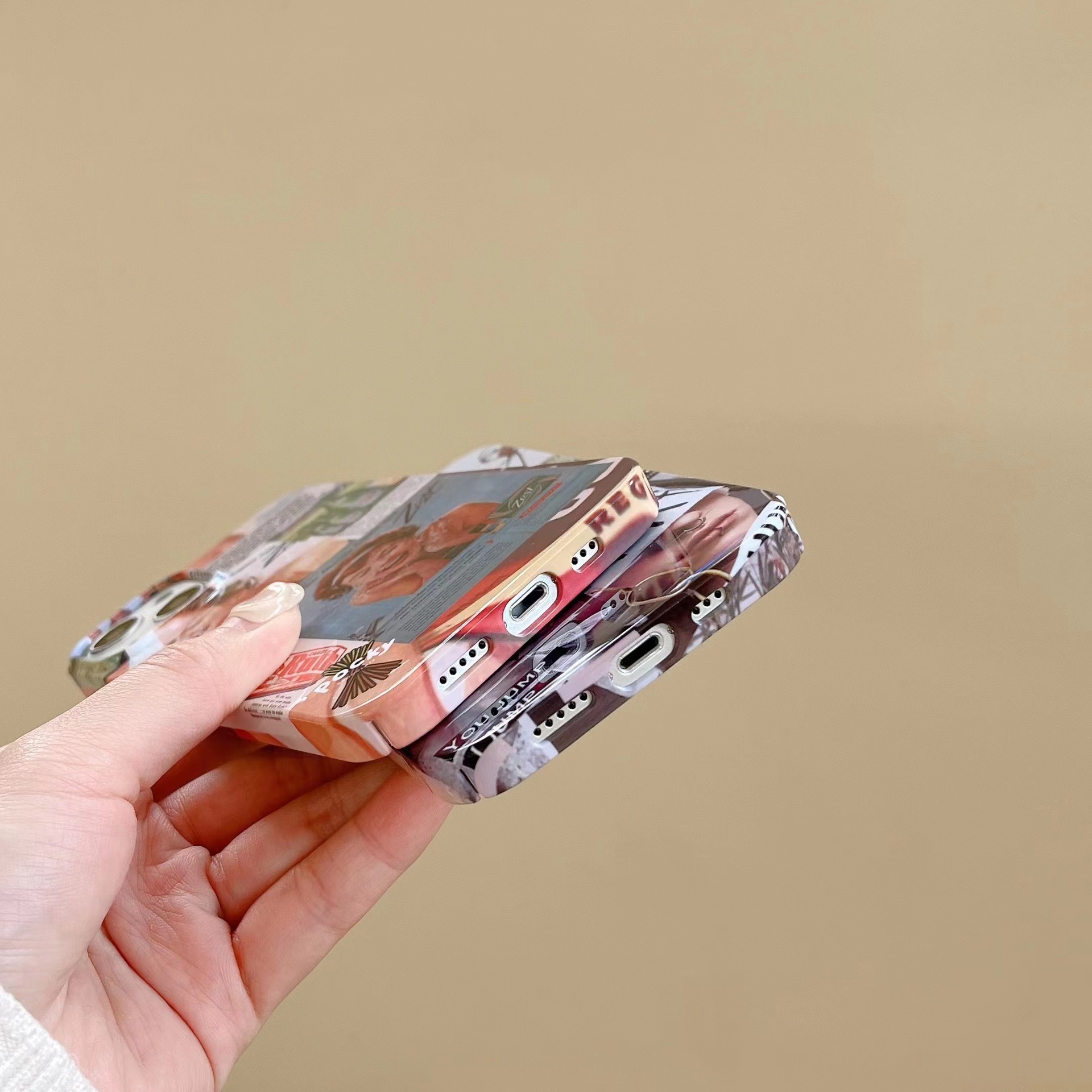 European style film phone iPhone 13, suitable for Apple 14 promax full package anti drop heat transfer 12 hard case_voghion.com