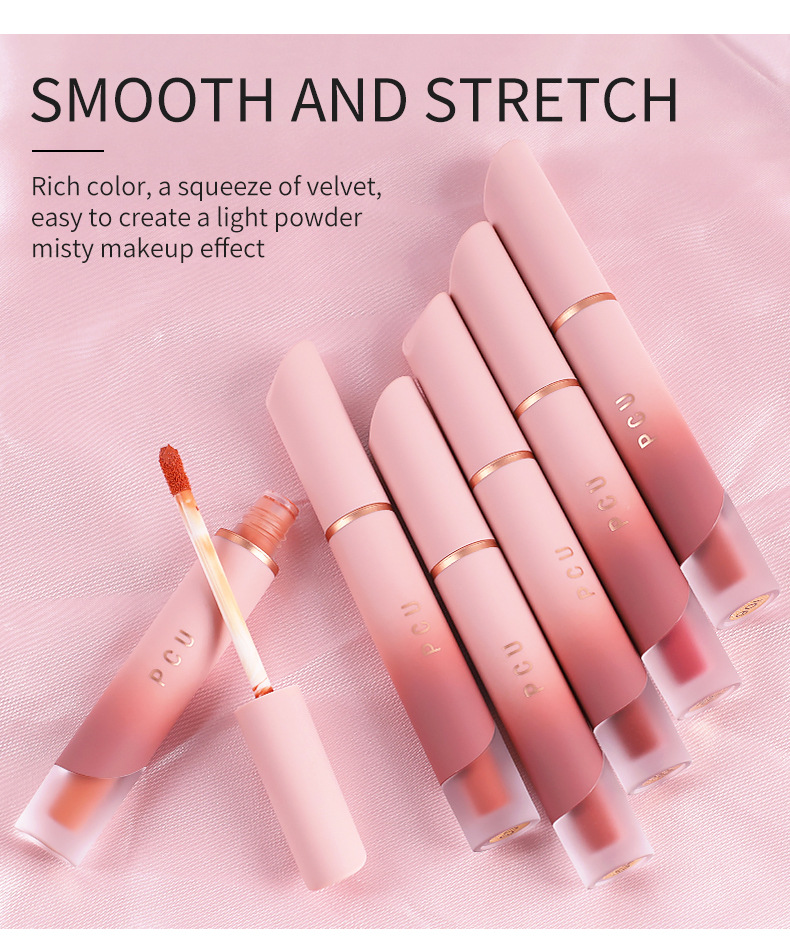 PCU Cream Lip Mud matte non-stick Cup Whitening matte Lip Gloss Lip Gloss Lip Gloss Lip Blush Lipstick manufacturer supply undefined