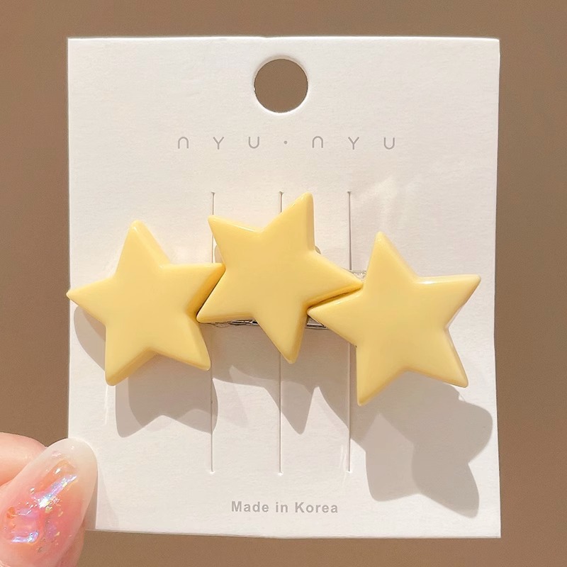 Estrellas de dopamina de verano al mar coreano atmósfera de nicho diseño universal lindos tocadillos de cabello